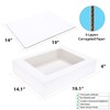 Huoshange 6 Pack 19x14x4 Inch Auto-Popup Large Rectangle Cake Boxes