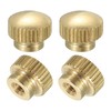 QUARKZMAN Knurled Thumb Nuts, 4pcs M3 x D10mm x H8mm