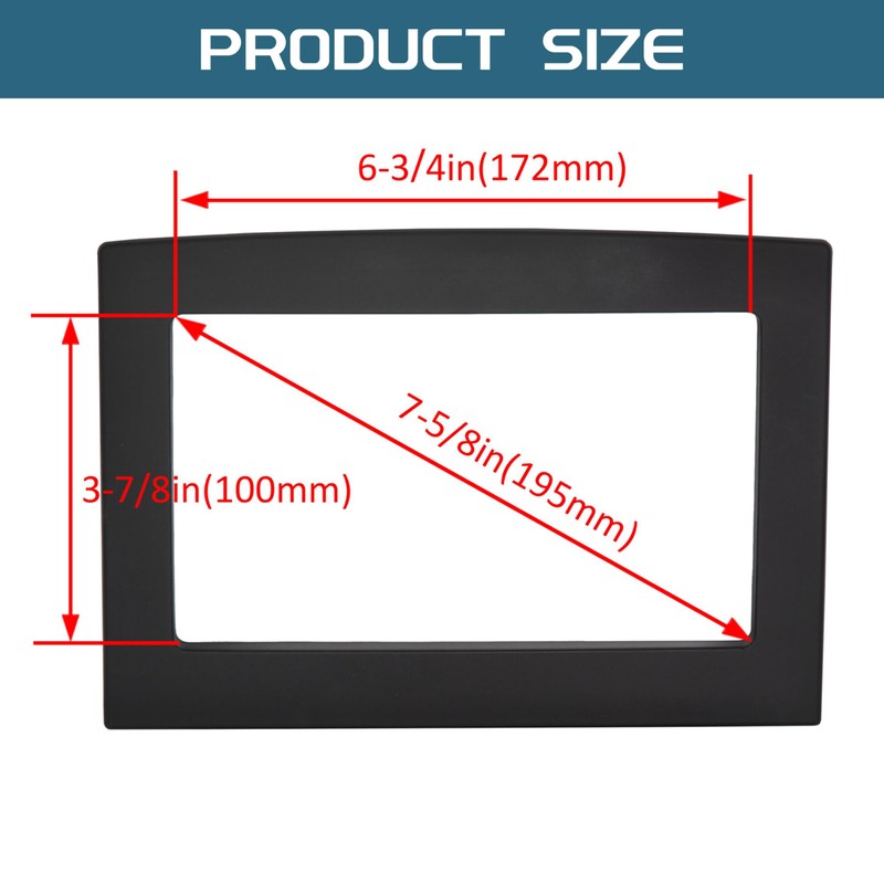 KUAFU Double Din Dash Kit Compatible with 2006-2010 Dodge Ram