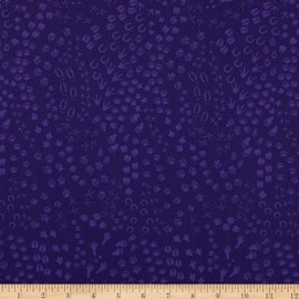 FreeSpirit Migration Animal Tracks Purple, Fabric by the Yard