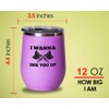 Tattoo Artist Pink Wine Tumbler 12oz - I wanna Ink