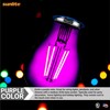 Sunlite 81081 LED Colored Filament A19 Light Bulb, 4.5 Watts,