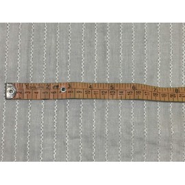 Tussar Silk Fabric White SELVIDGE Stripes Vertical 44" Wide [9803] Silks