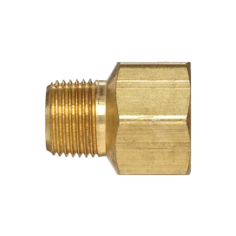 Anderson Metals Brass Pipe Fitting, Adapter, 3/8" Male Pipe x