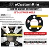 eCustomrim 2-Pack Trailer Wheels 14X5.5 14" Black Modular 5 Lug