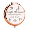 MYOSPARK Flight Attendant Gifts Air Stewardess Makeup Mirror Stewardess Aviation