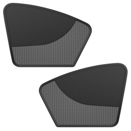 Car Window Sun Ray Blocker, 2 Pieces, Magnetic Car Side Window Sun Visors with Partial Shade, Side Window Mesh Material Car Blocks Heat and UV Rays Glare