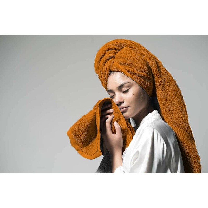 Milosc Pack of 2 Large Bath Towels Set Super Absorbent
