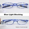 Mcoorn Blue Light Blocking Anti Glare Reading Glasses(Flexible and Lightweight)