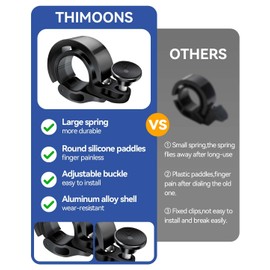 Pack of 2 Bicycle Bells Mountain Bike Bicycle Bell Bicycle Bell Mini Loud and Bright Bicycle MTB Bell Bicycle Handlebar Ring 22.2-24 mm Handlebar