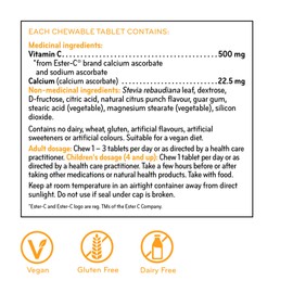 SISU Ester-C 500 mg Chewable, Citrus 90 T (Pack of 1)