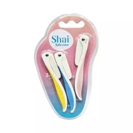 Dorco 잔털정리 도루코 샤이 세이프 눈썹칼 눈썹정리 3P Doroco Shai Safe Eyebrow Trimmer 3P [Single Item]