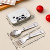 Portable Folding Cutlery Set for Kids – 3-Piece Stainless Steel