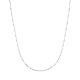 LUUK LIFESTYLE 20” Snake chain necklace, timeless and minimalist style, feminine business jewellery, classic and elegant design, gift for woman, girlfriend, fashion trend, adjustable length, silver