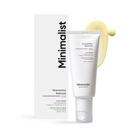 Minimalist- [ POTENTE CREMA DE NOCHE ANTI ENVEJECIMIENTO ]: La fórmula antienvejecimiento de última generación con 2% de retinoide granactivo está dermatológicamente probada para ofrecer menos irrita