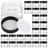 Glass Jars with Lids,Eco-Friendly Cosmetic Containers with Airtight Black Lids