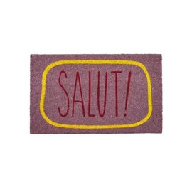 Gift Company Doormat with Salut! Motif Lilac 75 x 45 x 1.5 cm