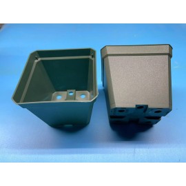 Dillen 100 Greenhouse 4" Green Square Pots Four Flowers & Vegetables &Herbs -