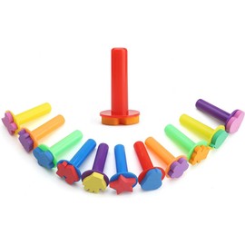 MOLIMOLI 12pcs Sponge Brush Set Foam Brush Sponge Stamp Painting Sponge Dabber Brush for DIY Painting Ceramics and Crafts