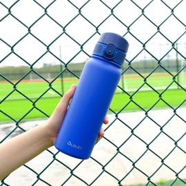 OLDLEY 20 Oz Insulated Stainless Steel Water Bottle For Kids, With Straws Leak-proof, Kids Water Bottles For School Boys Girls,Klein Blue