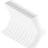 Irisbear White Crew Socks for Women 6-9 Athletic Running Hiking