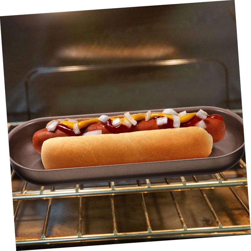 BIUDECO 3Pcs Nonstick Long Bread Mold Baking Pan for Hot