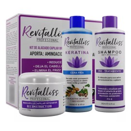 Revitalliss  Keratina Alaciante Permanente Cera Fría Kit
