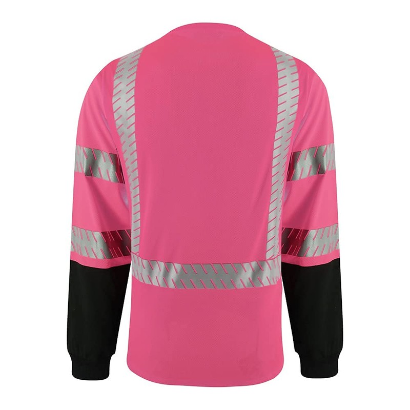 LOVPOSNTY Safety Shirts ANSI Class 3 Hi Vis Shirts with