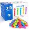 Meten 랜싱 장치용 메텐 트위스트 탑 랜싯, 310 카운트, 혈당