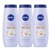 NIVEA White Peach and Jasmine Body Wash with Nourishing Serum,