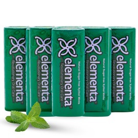 Elementa Silver Xylitol Breath Mints Sugar Free & Non GMO | For Daily Oral Care & Gum Health (10 Pack)