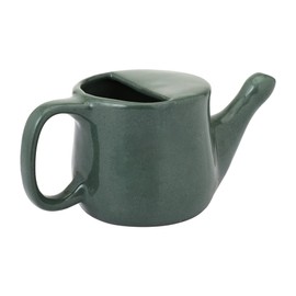 HealthGoodsIn Ceramic Neti Pot, Spill Proof with 5 Sachet Neti Salt - Dark Gray Color, Holds 250 ML (8.4 FL Oz)