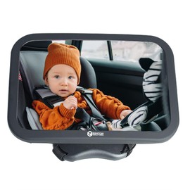 Rightcar Solutions Baby Car Mirror for Infant | Rear Facing Car Seat Mirror for Infant & Newborn | Shatterproof, Wide Crystal Clear View for Car journey | Universal Back Seat Mirror for Baby