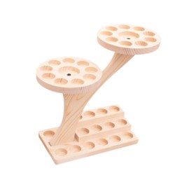 Perfeclan Holzständer für ätherische Öle, Kosmetik-Aroma-Organizer, mehrstufiger Schreibtisch-Aufbewahrungs-Organizer für ätherische Öle, für den Urlaub