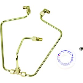 Old-Stf Brass Oil Line Kit for Shovelhead STFB66