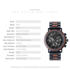 Igiftu 5 Years Fifth Anniversary for Men Gifts,5th Wedding Anniversary Keepsake for Husband,Wood Anniversary Marriage Presents for Him
