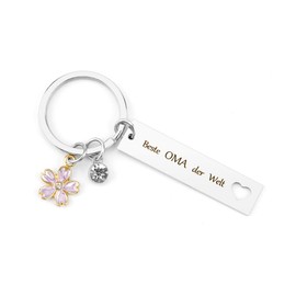 WRNZL Grandma Gift Christmas Meaningful Gifts for Grandma Mother's Day Gift Grandma Keyring Grandma, grandma 3 silver