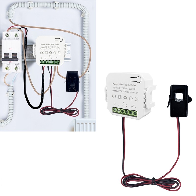 WiFi Smart Energy Meter for Tuya Consumption Monitor Single Phase