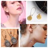 CREATCABIN 1 Box 100Pcs 2 Sizes Kidney Earrings Hook Silver