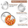 TeamFar 9 Inch Pizza Pan Set of 2, Stainless Steel