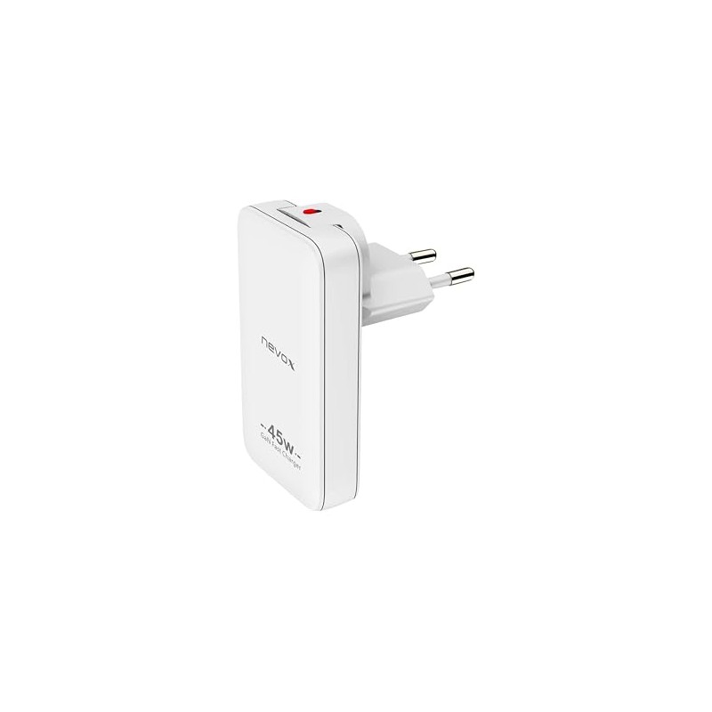 Nevox USB C PD/PPS + QC3.0 GaN Dual Slim Charger