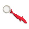 Komonee Shark Red Bottle Opener Key Chain Metal Sea Life