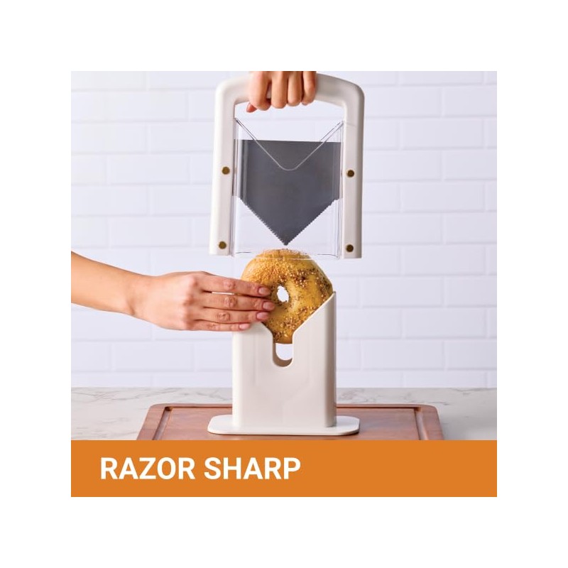 Hoan The Original Bagel Guillotine Slicer - 9.25-Inch Stainless Steel