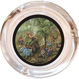 Black Ball Corp. Gnome Grown Glass Ashtray - 4" Round