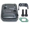 AUMEL Muffler w/Bracket Bolts Gasket Kit Fit Husqvarna 357XP 357