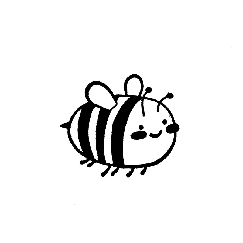 Bee Wooden Stamp