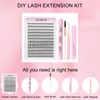 Lash Clusters Kit Cluster Lashes LAUBESS DIY Lash Extension Kit