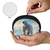Zanxiantu Polar Bear Mini Cosmetic Bag for Purse Change Pouch
