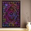THE ART BOX Purple Hippie Mandala Sun Moon Burning Sun
