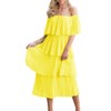ETCYY Women's Off The Shoulder Ruffles Summer Wedding Guest Loose